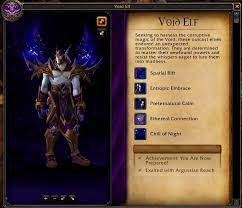 Void elf boost is a service of completing achievement you are now prepared!, and completing short questline that are required to unlock void elves race. Wowhead On Twitter You Can Now Check Your Progress Towards Unlocking The Allied Races On The Ptr In The Orgrimmar And Stormwind Embassies Https T Co 4npxoj9rzi Https T Co Jr9ktykja5