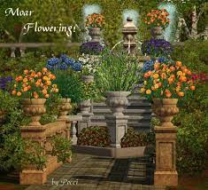 Moar Flowering Set By Pocci Sims 3 Downloads Cc Caboodle Large Flower Pots Sims Sims 3