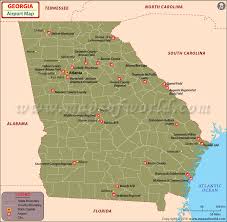 View food & shops by terminal. Georgia Airports Map Airports In Georgia Usa