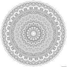 Coloriage Mandala Zen Antistress Complexe Adulte Fleurs Dessin Mandala à  imprimer
