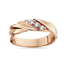1 10ct Diamond 14k Rose Gold Mens Wedding Ring Walmart Com Mens Rose Gold Wedding Ring Yellow Gold Mens Wedding Ring Wedding Rings