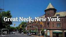 Great Neck (village), Long Island, New York. Walking Tour/ 4K ...