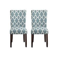 Homepop Geometric Parson Chair 2 Piece Set Turquoise Blue Turq Aqua Dining Chairs Parsons Dining Chairs Homepop