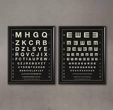 Herman Snellen Vintage Eye Charts Letters Tumbling Alphabet Eye Exam Chart Optometry Ophthalmologist Exam Vision Chart Eye Chart Art