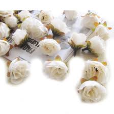 100pcs Multi Color Small Tea Rose Diy Rose Flower Silk Flowers Artificial Flowers Heads For Wedding Decoration Flower Head White Affiliate