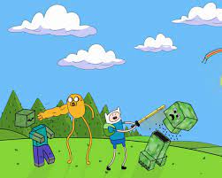 Minecraft Wallpapers High Definition Wallpaper Art Hd Wallpaper Hi Res Art Wallpaper High Def Adventure Time Wallpaper Adventure Time Minecraft Wallpaper
