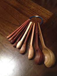 Wooden Measuring Spoons Wood Kitchen Utensils Handcrafted Wood Wood Crafts