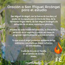 La misión de san miguel arcángel es la de defenderlos de los terribles ataques que satanás desencadena contra ustedes.satanas los ataca en el …más. Oracion A San Miguel Arcangel Para El Estudio Oraciones
