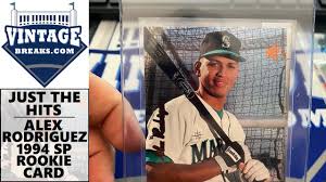 Check spelling or type a new query. Just The Hits 1994 Sp Baseball Alex Rodriguez Foil Rookie Card Youtube