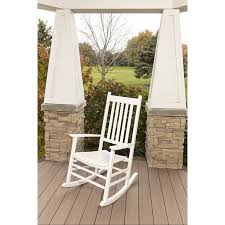 Jack Post Knollwood Mission Rocker In White Walmart Com Patio Rocking Chairs Rocking Chair Porch Outdoor Rocking Chairs
