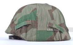 German army issued splinter camo helmet cover, « M42 SS405 »