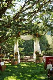 Honour the beauty of nature by lining your aisle with wooden slabs or tree trunks. 13 Outdoor Tree Decorations Ideas Outdoor Trees Tree Decorations Wedding Ceremony Decorations Outdoor
