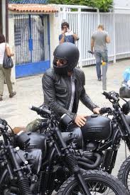 David Beckham Triumph Scrambler Retro Motorcycle Retro Motorcycle Helmets