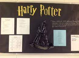 Harry Potter Bulletin Board Of Course Put Up A Quiz To Help Sort Them In Houses I Adde Harry Potter Classroom Harry Potter Bulletin Board Hogwarts Classrooms