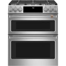 6 7 Cu Ft Slide In Smart Double Oven Dual Fuel Range With Self Cleaning And Lower Convection Oven In Stainles Gas Range Double Oven Double Oven Electric Range