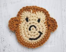 m is for monkey crochet monkey applique repeat crafter me crochet monkey crochet monkey pattern crochet bookmarks