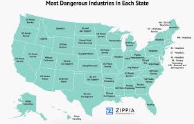 This Map Shows The Most Dangerous Jobs In All 50 States Schools In America Dangerous Jobs Elder Abuse