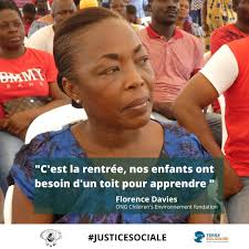 24 heures avant le déguerpissement à Port-Bouët, Florence Davies alerte sur  le sort des familles Théoriquement, les populations riveraines de la  commune de Port-Bouët, n'ont que 24 heures à compter de ce