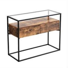 It comes in black color which looks great to any colors of the sofa, especially the grey one. Wholesaler Tall Hallway Console Table With Glass Top And Storage China Console Table With Glass Top Console Table Made In China Com