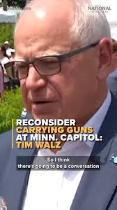 Minnesota Governor Tim Walz says it's "inappropriate" to carry firearms in  the Minnesota Capitol. https://bit.ly/45u1niS