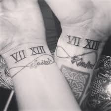 Seeking some of the most fascinating concepts in the internet? His And Hers Tattoos Roman Numerals For Wedding Date Him And Her Tattoos Baby Tattoos Tattoos