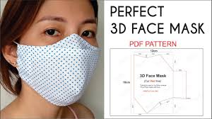 41 free face mask sewing patterns approved by 64 hospitals (+ pdf printables). No Fog On Glasses Perfect 3d Face Mask Best Fit Comfortable Beautiful Face Mask Pdf Pattern Youtube