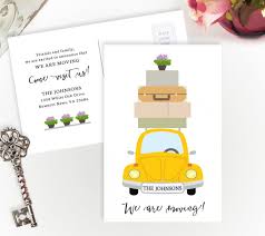 In fact, it might encourage greeting cards or housewarming gifts. Moving Announcement Postcards Personalized Moving Cards