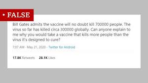 @soft__cake , have been getting several emails from their clients with the same exact inquiry: Coronavirus Bill Gates Microchip Conspiracy Theory And Other Vaccine Claims Fact Checked Bbc News