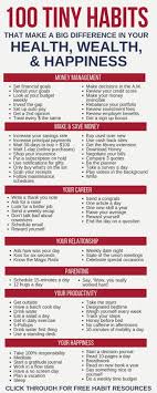 100 Tiny Habits That Make A Big Difference In Your Life Tiny Habit Habits Of Successful People Good Habits