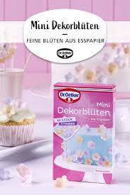 Oetker mini kuchen kleine kuchen dr. Mini Dekorbluten Kuchen Und Torten Esspapier Essen
