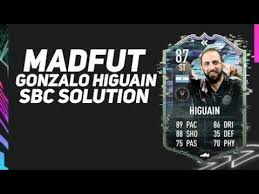 With that said, this sbc isn't prohibitively expensive if he's one of your favorite players, but you you just need to grab some rare bronzes and silvers and toss them into an sbc. Gonzalo Higuain Flashback Madfut 21 Sbc Solution Youtube