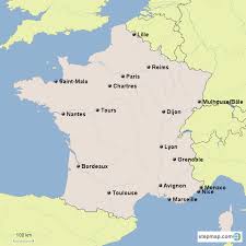 Principales villes et fleuves | fleuve de. Stepmap Carte Principales Villes France Landkarte Fur France