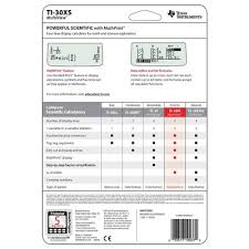 The math calculator will evaluate your problem down to a final solution. Buy Texas Instruments Ti 30xs Multiview Scientific Calculator Online In Italy 14773104