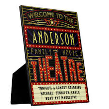 Shop our commercial quality theater signs and marquees for your theater and entryway. Movie Plaques Signs Zazzle
