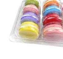 12 Macarons Cookie Clear Plastic Blister Packaging Food Grade Clamshell  Display Tray