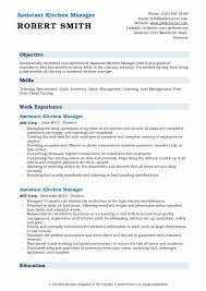 Kitchen manager (head chef) belongs to the pathway: Assistant Kitchen Manager Resume Samples Qwikresume