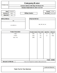 Download Invoice Excel Templates Exceldatapro