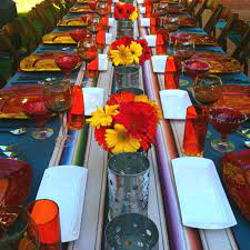 See 19 authoritative translations of party in spanish with example sentences, conjugations and audio pronunciations. Tapas Style 6 Course Dinner Party For 30 Love The Colors Dinner Party Decorations Tapas Party Dinner Party Table Settings