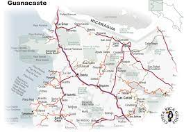 Guanacaste region map, satellie view. Map Of The Guanacaste Region Of Costa Rica