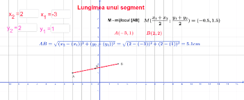 Dacră a aparţine lui d îi asociem un număr real , unic x, numit coordonata sa. Lungimea Unui Segment Geogebra