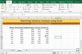 10 Ways To Make Excel Variance Reports And Charts How To Pakaccountants Com Excel Tutorials Microsoft Excel Formulas Excel Formula