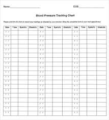 12 Blood Pressure Tracking Chart Cover Letter