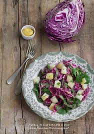 Insalata Di Patate E Cavolo Rosso Con Vinaigrette Alla Senape Ricetta Insalata Di Patate Cavolo Rosso E Insalate