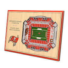 The 2020 season was the tampa bay buccaneers' 45th in the national football league, their second under head coach bruce arians and first with tom brady as the quarterback. Nfl Tampa Bay Buccaneer Stadion Stadium 3d Wandbild Wood Desktop Holzschild Holz Ebay