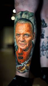 Dr Lecter done last week. Love doing portraits of elderly people because of  all the texture and depth that you can put in. Can’t wait for a healed shot  in the future. #kwadron #realistictattoo ...