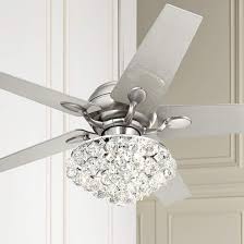 52 Casa Optima Crystal Led Ceiling Fan W Wall Control 69g25 Lamps Plus Led Ceiling Fan Ceiling Fan Chandelier Fan