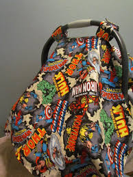 Marvel Avengers Car Seat Cover Infant Carrier Canopy Add A Baby Carrier Cover Baby Car Seats Baby Cover