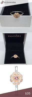 Pandora Dahlia Flower Ring 190985nbp 58 8 5 Flower Ring Dahlia Flower Womens Jewelry Rings