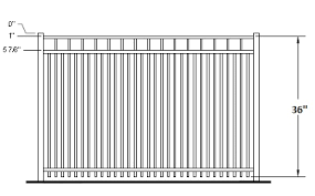 Architectural aluminum and vinyl fencing building product information for hudson fence supply. Hudson Industrial Aluminum Fence