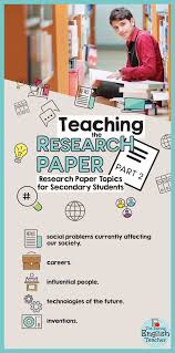 Research Paper Topics For High School Students Research Paper Teaching English Teacher High School